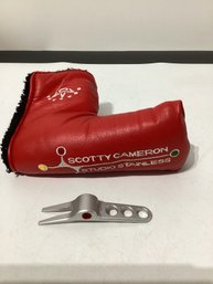Scotty Cameron Studio Stainless Putter Head Cover &  Pivot Tool