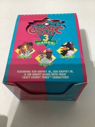 1992 Upper Deck Looney Tunes Comic Ball 3 Trading Cards Open Box