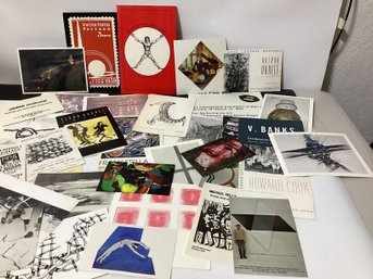 Art Exhibition Ephemera, Including Postcards, Gallery Announcements
