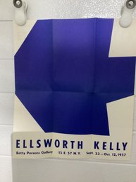 1957 Exhibition Poster For  Ellsworth Kelly At The Betty Parsons Gallery NYC