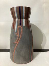Large Studio Pottery Signed D Cornett