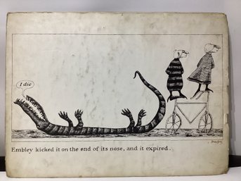 Print From The Epiplectic Bicycle' By Edward Gorey