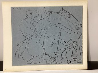 Pablo Picasso Titled La Pique Casse (The Broken Lance) Book-plate