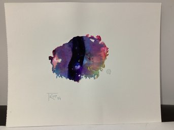 Peter Tripp Signed Abstract On Paper