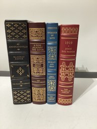 Collection Of Leather-bound Books Published By The Franklin Library