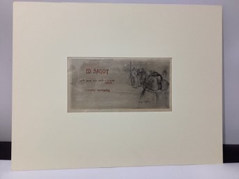 Vintage Advertisement For The Parisian Art Dealer And Publisher Edmond Sagot, Edgar Chahine Print