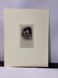 Hubert Herkomer Print Of An Invitation From 1882