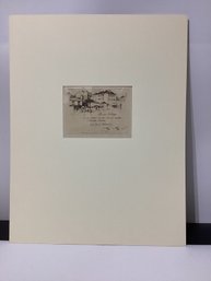 Invitation Card For An Exhibition Of Modern Prints Hosted By Edmond Sagot In Paris In 1898 Print
