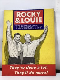 Rare Nelson Rockefeller For New York Governor Campaign Poster