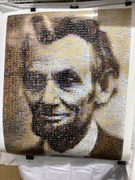 Neil J. Farkas Signed AP Photomosaic Of Abraham Lincoln