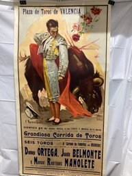 Vintage Advertising Bullfight At Plaza De Toros In Spain 7/21/44