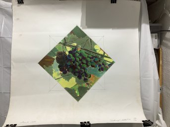 Limited Edition 78/100 Hand Colored 'Gateway Still Life #1' Signed By  Russell Drisch Dated 1989