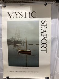 Mystic CT Poster Designed In Mid-1970s By Gainor E. Roberts, Photograph By Oliver Denison