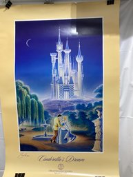 L/E Poster Titled 'Cinderella's Dream,' Created By Artist Randy Souders For The Official Disneyana