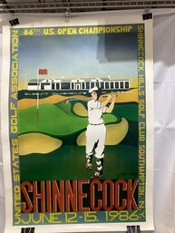 86th U.S. Open Championship Held At Shinnecock Hills Golf Club, Featuring Artwork By Byron Huff In 1986