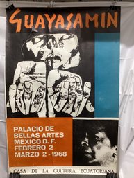 1968 Art Exhibition By The Ecuadorian Master Painter And Sculptor Oswaldo Guayasamn