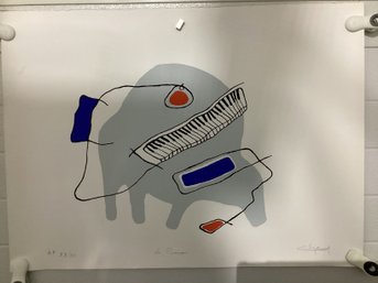 Limited Edition Print  Titled 'Le Piano', Signed And Numbered 'A.P. 23/30' Signed Illegibly
