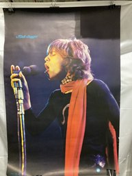 1971 Poster Featuring Mick Jagger Of The Rolling Stones