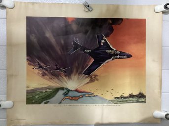1953 Art Print By Wayne Davis Commissioned By The Grumman Aircraft Engineering Corporation