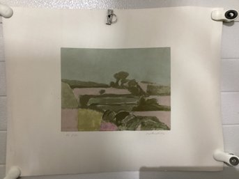 Limited Edition  84/130 Print Titled 'Paesaggio Del Monferrato' By Italian Artist Aldo Salvadori