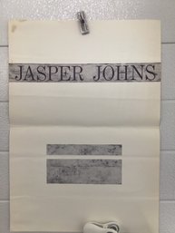 1958  Jasper Johns' First Solo Exhibition At The Leo Castelli Gallery Announcement Card