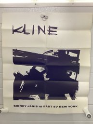 1958  Exhibition Poster For F American Abstract Expressionist Painter Franz Kline