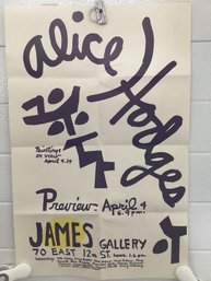 1958 Exhibition Poster For Alice Hodges, At The James Gallery In New York City