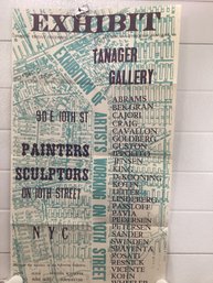 1956 - 1957 Exhibition Poster Featuring Artists Based On 10th Street In New York City