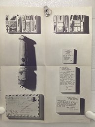 1969  Poster - Ray Johnson's 'New York Correspondence School' Exhibition  The Richard Feigen Gallery In NY