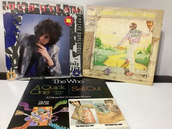 The Who, Elton John And Bob Dylan Albums