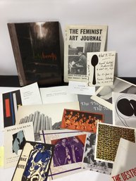 1970's & 1980's Vintage Art Ephemera, Including Magazines, Exhibition Catalogs, And Announcement Cards