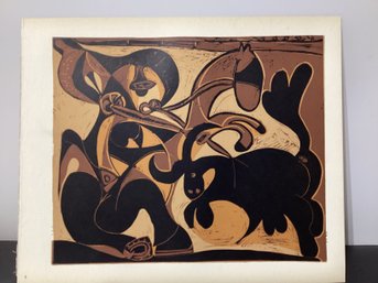 Picasso Book Plate Titled Pique II (or Sometimes Picador Goading Bull).