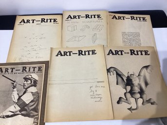 6 Vintage Art Rite Magazines