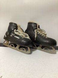 Vintage Vintage Lange Molded Goalie  Ice Skates Size 8