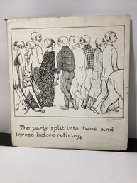 1961 Print Titled The Curious Sofa Signed Edward Gorey