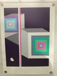 Screenprint Titled 'Lost In Time' Created By Artist Robert Strimban In 1980 AP 19/50