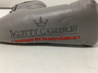 Vintage Scotty Cameron Putter Headcover Featuring The 'Inspired By Sergio Garcia' Signature Embroidery