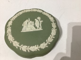 Sage Green Wedgwood Jasperware Trinket Box