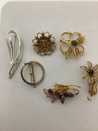 Collection Of Vintage Brooches And Pins
