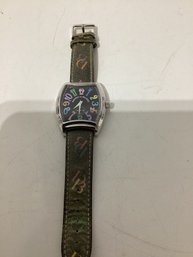 Dooney & Bourke Timepiece Featuring A Colorful Arabic Numeral Dial