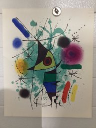 Joan Miro Original Stone Lithograph