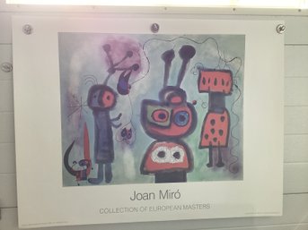 Miro 'The Bird With A Calm Look, Its Wings In Flames' Poster