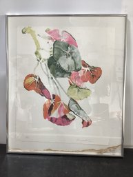 'Flowers And Leaves' Print Signed Freckelton  (Sondra) Numbered 50/75