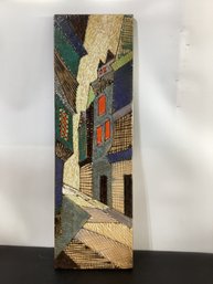 Stylized European Street Scene Tile Very Heavy
