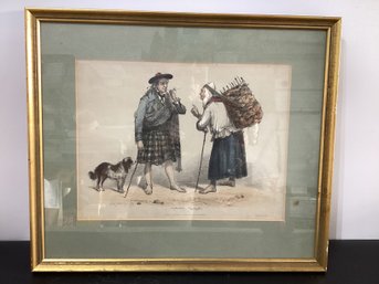 Print Titled 'Highlanders. Murrayshire' Scotland