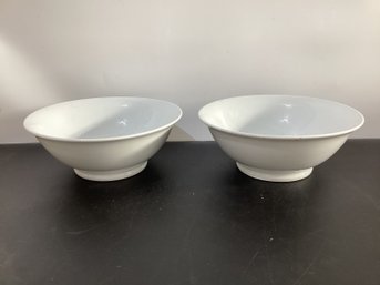 White Porcelain Footed Bowl Set Made By  Pillivuyt France