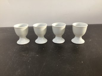 White Porcelain Egg Holder Set