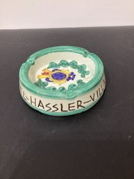 Vintage Ceramic Ashtray From The Hotel Hassler Villa Medici In Rome, Italy