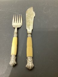 Victorian-era Silver-plated Fish Serving Set