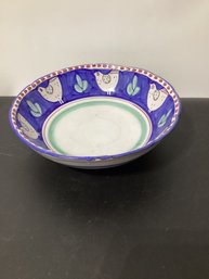 Solimene Vietri Campagna Chicken Pottery Serving Bowl